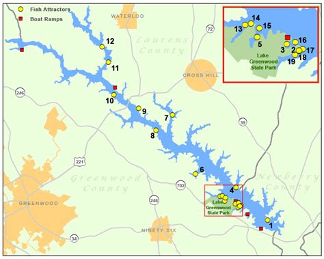 SCDNR - Fish Attractor Maps