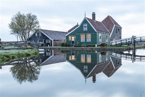 Zaanse Schans Cheese Factory Stock Photo - Image of country, flowers ...