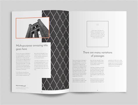 Minimalist Magazine Layout on Behance