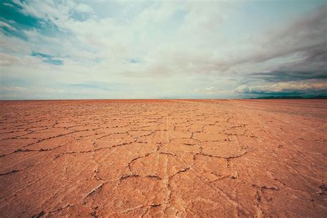 HD wallpaper: empty desert under white cloudy sky at daytime, dry land ...