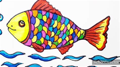 Colorful Fishes Drawing