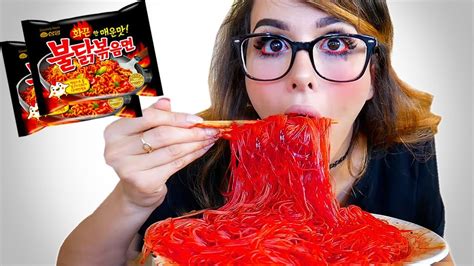 EXTREME SPICY NOODLE CHALLENGE - YouTube