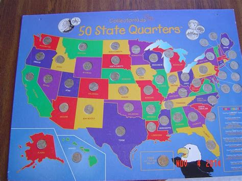 Collector Kids 50 State Quarters Map | #1728827671