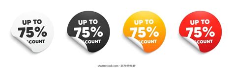 20 Percent Off Sale Round Sticker Stock Vector (Royalty Free ...