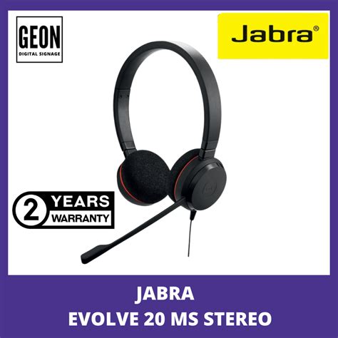 JABRA EVOLVE 20 MS STEREO - Geon Asia