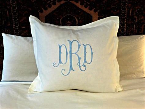 Monogrammed Euro Sham/ Bedding Sham/ Personalized Embroidered | Etsy