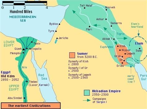 Sumer Civilization Map