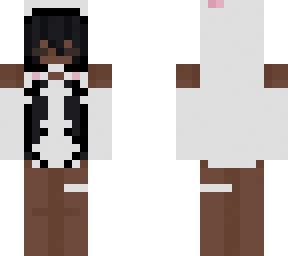 white girl hellokitty outfit (black haired ver.) | Minecraft Skin