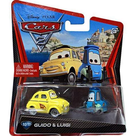 Disney Cars Cars 2 Main Series Guido & Luigi 1:55 Diecast Car - Walmart ...