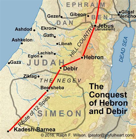 Maps for the Book of Joshua -- JesusWalk Bible Study Series