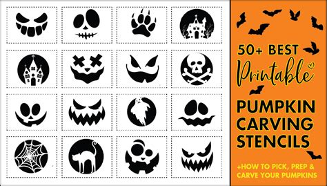 50 Easy Pumpkin Carving Stencils + The Ultimate Guide To Pumpkin Carving