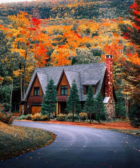 Mountain Cabin Autumn Wallpapers - 4k, HD Mountain Cabin Autumn ...