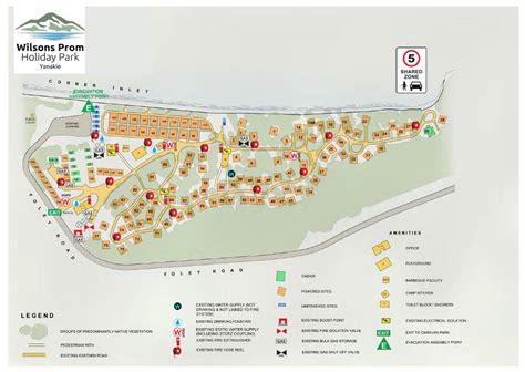 Park Map - Wilsons Prom Holiday Park