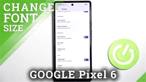 How to Change Font Size on GOOGLE Pixel 6 – Adjust Text Size - YouTube