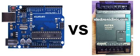 Arduino Vs PLC, Technical Specs, Pinout, and Programming Examples