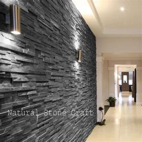 Black Slate Wall Cladding Tiles at Rs 90 /square feet | Wall Cladding ...