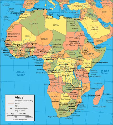 Map Africa Map – Topographic Map of Usa with States