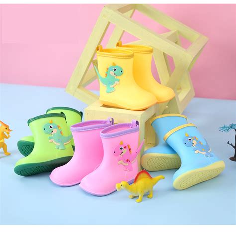 Children Waterproof Shoe Kids Rain Boots Cartoon Animal Swimming Rain ...