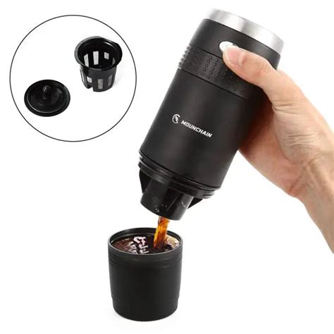 Mounchain Mini Travel Coffee Maker Works with K-Cup Coffee Pod or ...