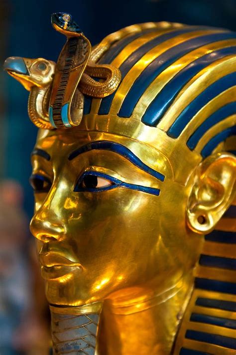 Gold Mask of of King Tut, Egyptian Museum, Cairo, Egypt | Ancient ...