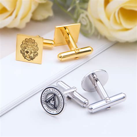 Personalized Crest Cufflinks Photo Cufflinks