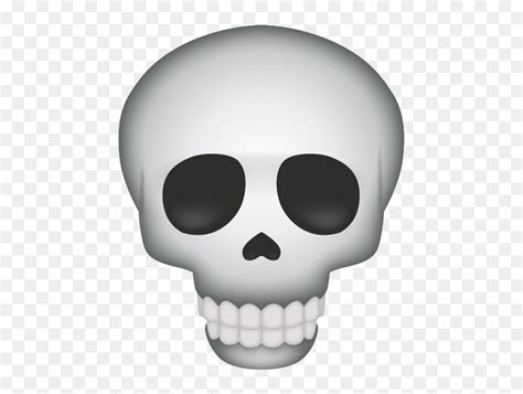 Skull Emoji, HD Png Download - vhv