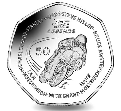 Michael Dunlop Special Gift Pack Isle of Man TT Legends 2016 50p Coin ...