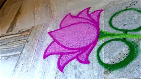 Lotus Diwali rangoli 🪔🪔 must watch 🌷🌷 Rangoli therapy.. - YouTube