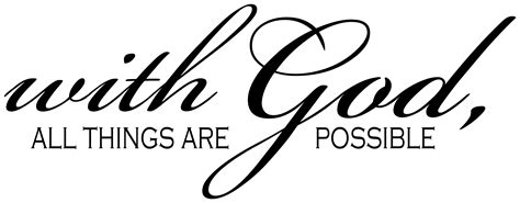 With God All Things are Possible - Personalize It For You!