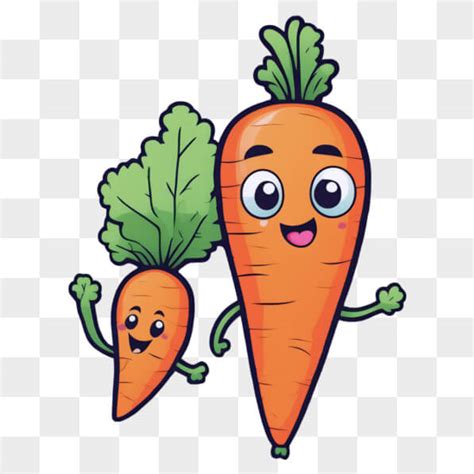 Download Cheerful Cartoon Carrots Holding Hands Cartoons Online ...