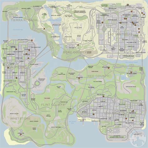 GTA San Andreas Map | New Moons