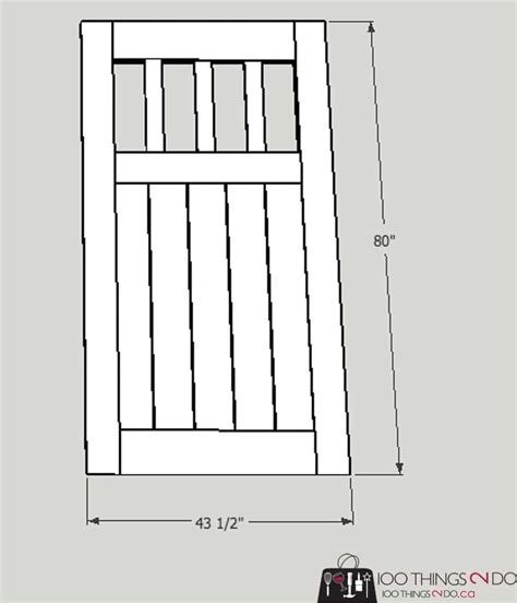 How To Make A DIY Garden Gate - Free building plans and tutorial