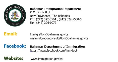 Contact Us - Bahamas Immigration Department