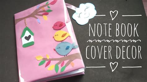 DIY Bookcover Decoration.Notebook Cover Design. Decorate Notebook ...