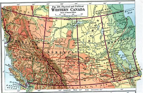 Map Of Western Canada | Color 2018