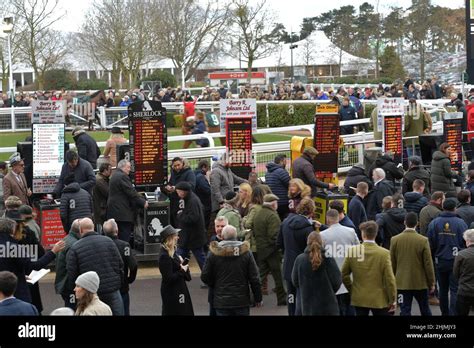 Racing at Cheltenham Racecourse, Prestbury Park on Festival Trials Day ...