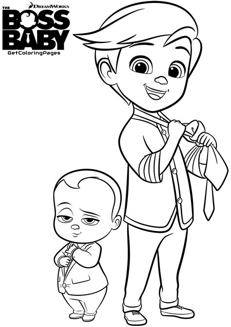 Baby Boss coloring page for kids - Baby Boss Coloring Pages for Kids