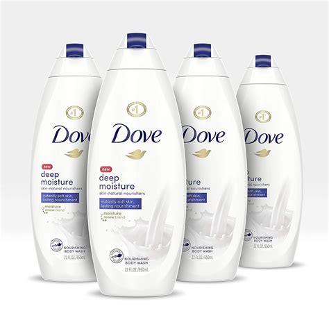 Dove Body Wash For Dry Skin Deep Moisture Gentle Bodywash, 22 Fl Oz ...