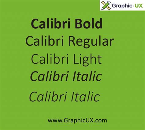 Calibri Font Free – GraphicUX