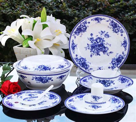 Tableware jingdezhen bone china dinnerware set bone china 56 glaze ...