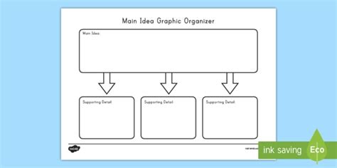 Main Idea Graphic Organizer Free Printable - FREE PRINTABLE TEMPLATES