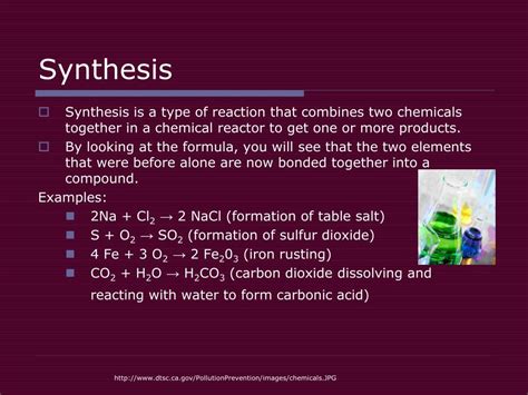 Synthesis In Chemical Reactions