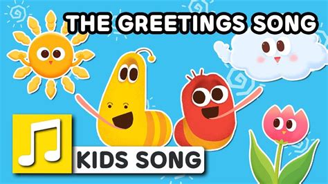 THE GREETINGS SONG | LARVA KIDS | BEST NURSERY RHYME | FAMILY SONG ...