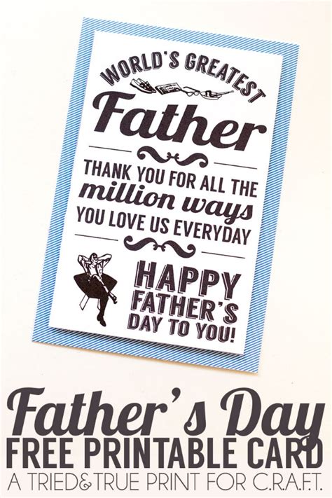 Printable fathers day cards - C.R.A.F.T.