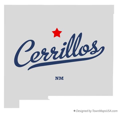 Map of Cerrillos, NM, New Mexico