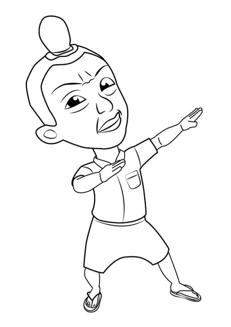 Jarjit from Upin & Ipin coloring page - Download, Print or Color Online ...