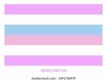 Bigender Pride Flag Vector Illustration Designed Stock Vector (Royalty ...