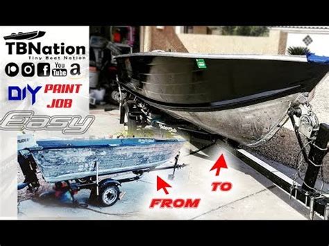 Painting an Aluminum Boat with spray paint & primer | Smokercraft ...