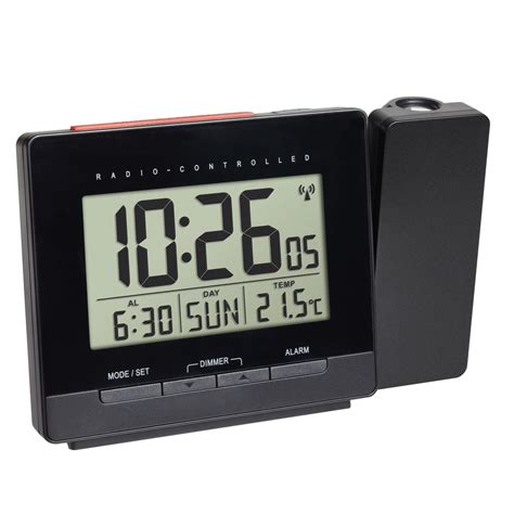 Radio-Controlled Projection Alarm Clock with Temperature | TFA Dostmann