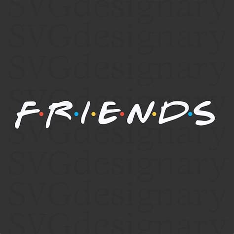 Friends Logo Friends the TV Show White/Tinted SVG PNG | Etsy